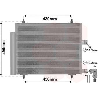 Condenseur, climatisation VAN WEZEL 09005213