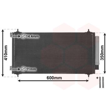Condenseur, climatisation VAN WEZEL 09005271