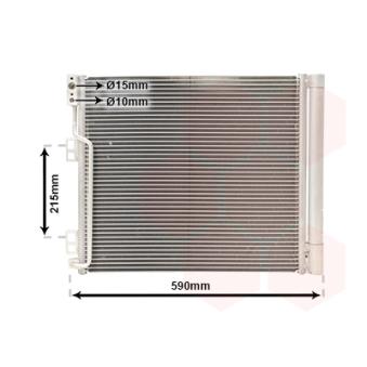 Condenseur, climatisation VAN WEZEL 13005355