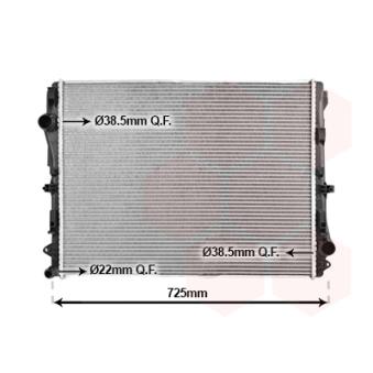 Radiateur, refroidissement du moteur VAN WEZEL 30012723