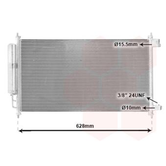 Condenseur, climatisation VAN WEZEL 33005372