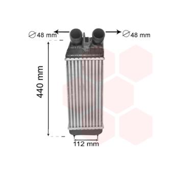 Intercooler, échangeur VAN WEZEL 40004361