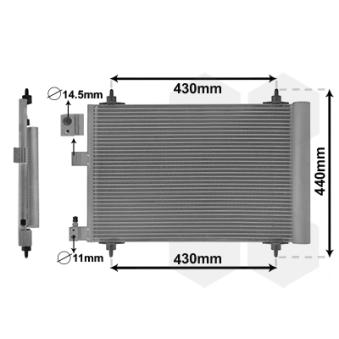 Condenseur, climatisation VAN WEZEL 40005193