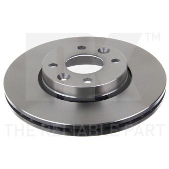 Jeu de 2 disques de frein avant NK