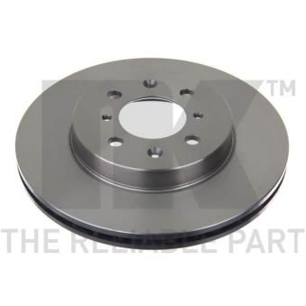 Jeu de 2 disques de frein avant NK