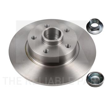 Jeu de 2 disques de frein arrière NK