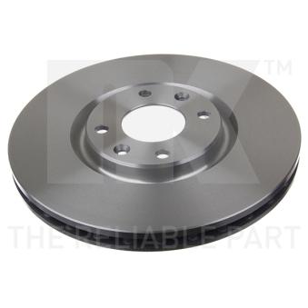 Jeu de 2 disques de frein avant NK