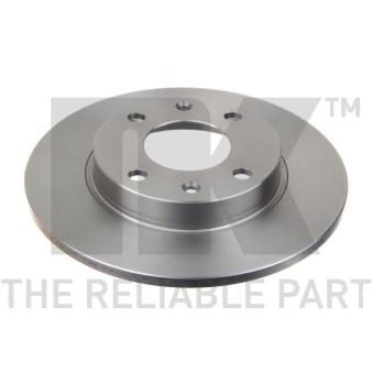 Jeu de 2 disques de frein avant NK