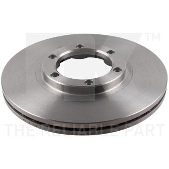 Jeu de 2 disques de frein avant NK