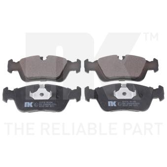 Jeu de 4 plaquettes de frein avant NK