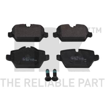 Jeu de 4 plaquettes de frein arrière NK