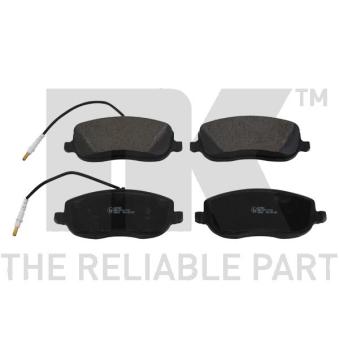 Jeu de 4 plaquettes de frein avant NK