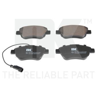 Jeu de 4 plaquettes de frein avant NK