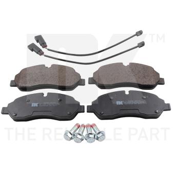 Jeu de 4 plaquettes de frein avant NK