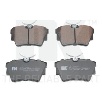 Jeu de 4 plaquettes de frein arrière NK