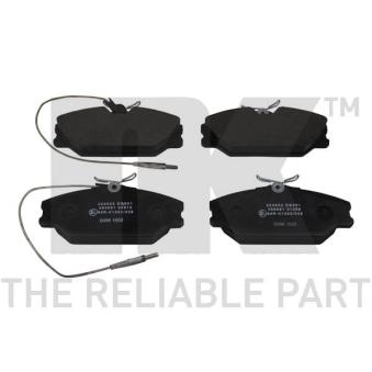 Jeu de 4 plaquettes de frein avant NK