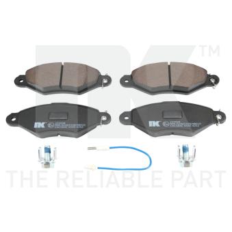 Jeu de 4 plaquettes de frein avant NK