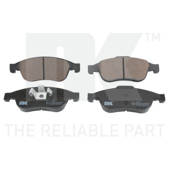 Jeu de 4 plaquettes de frein avant NK