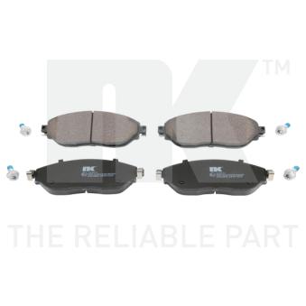 Jeu de 4 plaquettes de frein avant NK