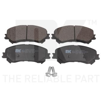 Jeu de 4 plaquettes de frein avant NK