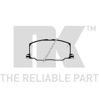Jeu de 4 plaquettes de frein avant NK 224515