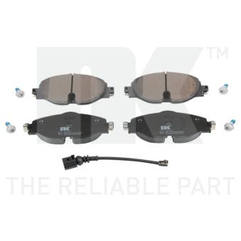 Jeu de 4 plaquettes de frein avant NK