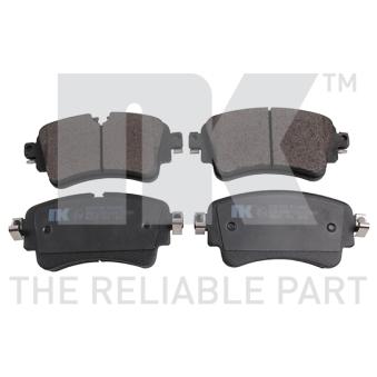 Jeu de 4 plaquettes de frein arrière NK