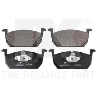 Jeu de 4 plaquettes de frein avant NK