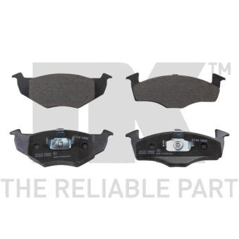 Jeu de 4 plaquettes de frein avant NK