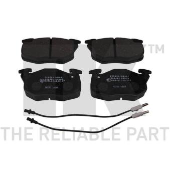 Jeu de 4 plaquettes de frein avant NK