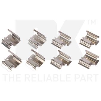 Kit d'accessoires, plaquette de frein à disque NK