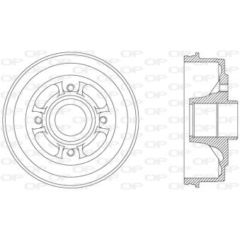Tambour de frein OPEN PARTS
