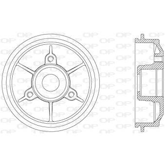 Tambour de frein OPEN PARTS