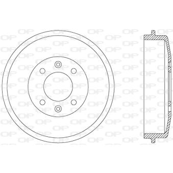 Tambour de frein OPEN PARTS