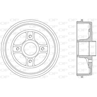 Tambour de frein OPEN PARTS