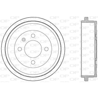 Tambour de frein OPEN PARTS BAD9048.10