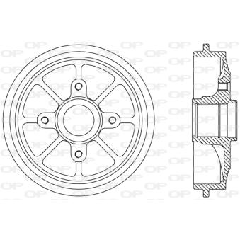 Tambour de frein OPEN PARTS