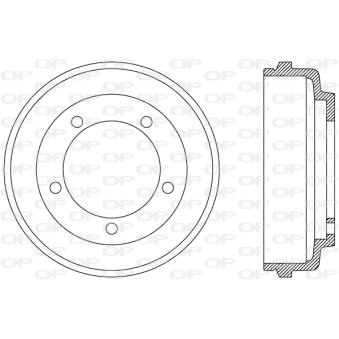 Tambour de frein OPEN PARTS