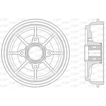 Tambour de frein OPEN PARTS BAD9086.31