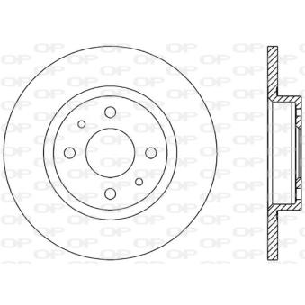 Jeu de 2 disques de frein avant OPEN PARTS