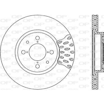 Jeu de 2 disques de frein avant OPEN PARTS