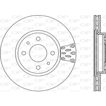 Jeu de 2 disques de frein avant OPEN PARTS