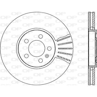 Jeu de 2 disques de frein avant OPEN PARTS