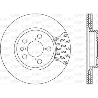 Jeu de 2 disques de frein avant OPEN PARTS