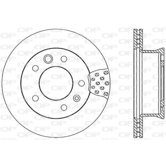 Jeu de 2 disques de frein avant OPEN PARTS