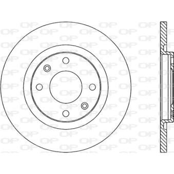 Jeu de 2 disques de frein avant OPEN PARTS