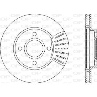 Jeu de 2 disques de frein avant OPEN PARTS