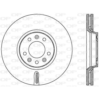 Jeu de 2 disques de frein avant OPEN PARTS