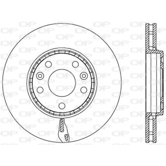Jeu de 2 disques de frein avant OPEN PARTS