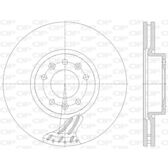 Jeu de 2 disques de frein avant OPEN PARTS